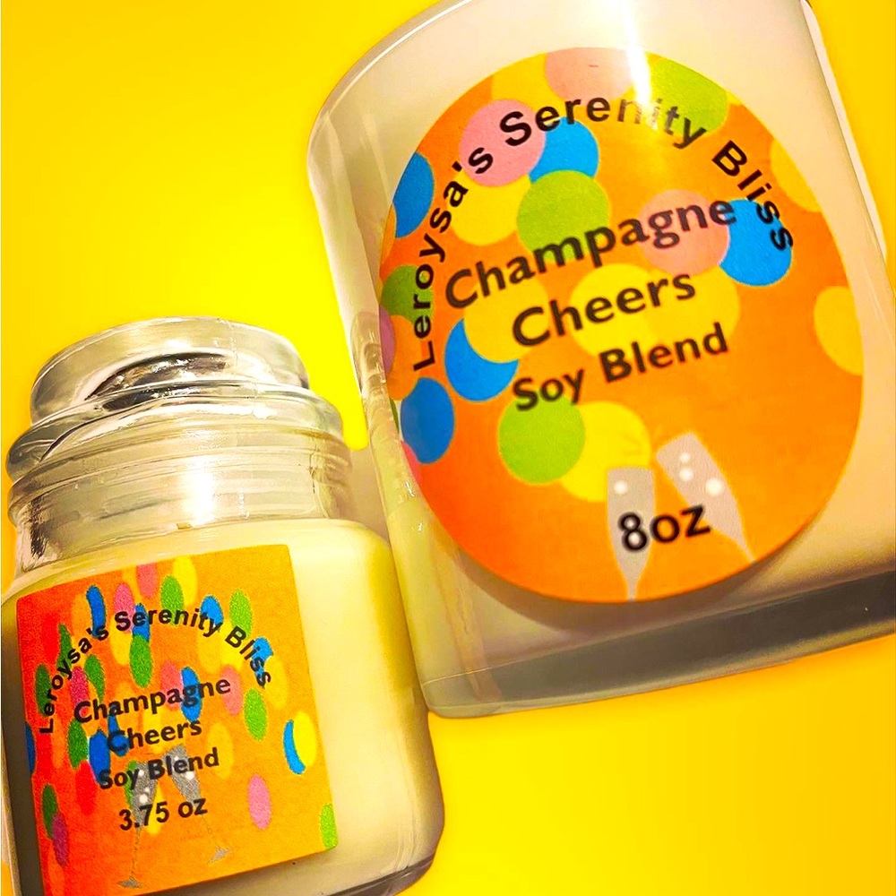 Champagne Cheers Soy Blend Candle 3.75 oz